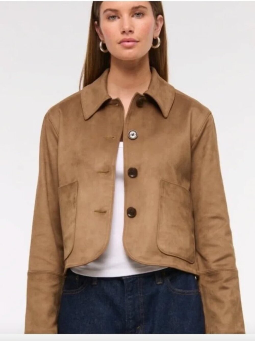 Abercrombie and Fitch Vegan Suede Jacket